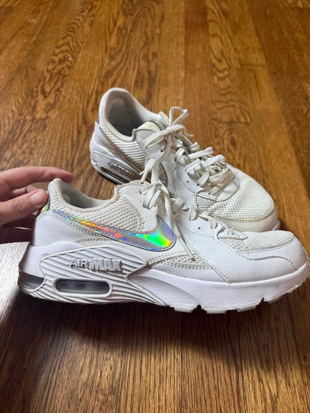 Nike Women's Air Max Excee 'White Iridescent' Size 8.5